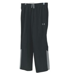 Under Armour Kids Boys Loose Fit Black Gray Athletic Pants Youth Large